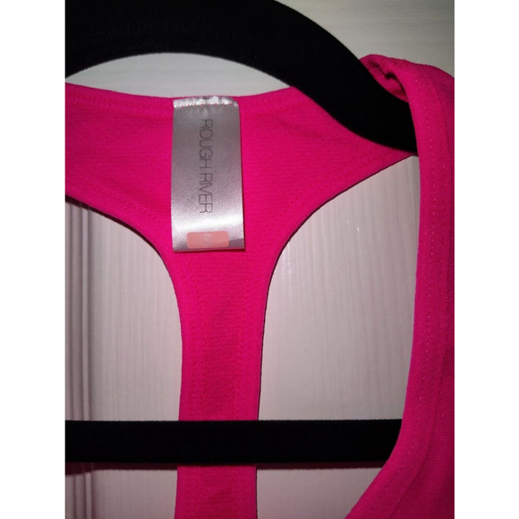 New Women's Small Sports Bra Hot Pink Removable Pads Rough River - Picture 6 of 6